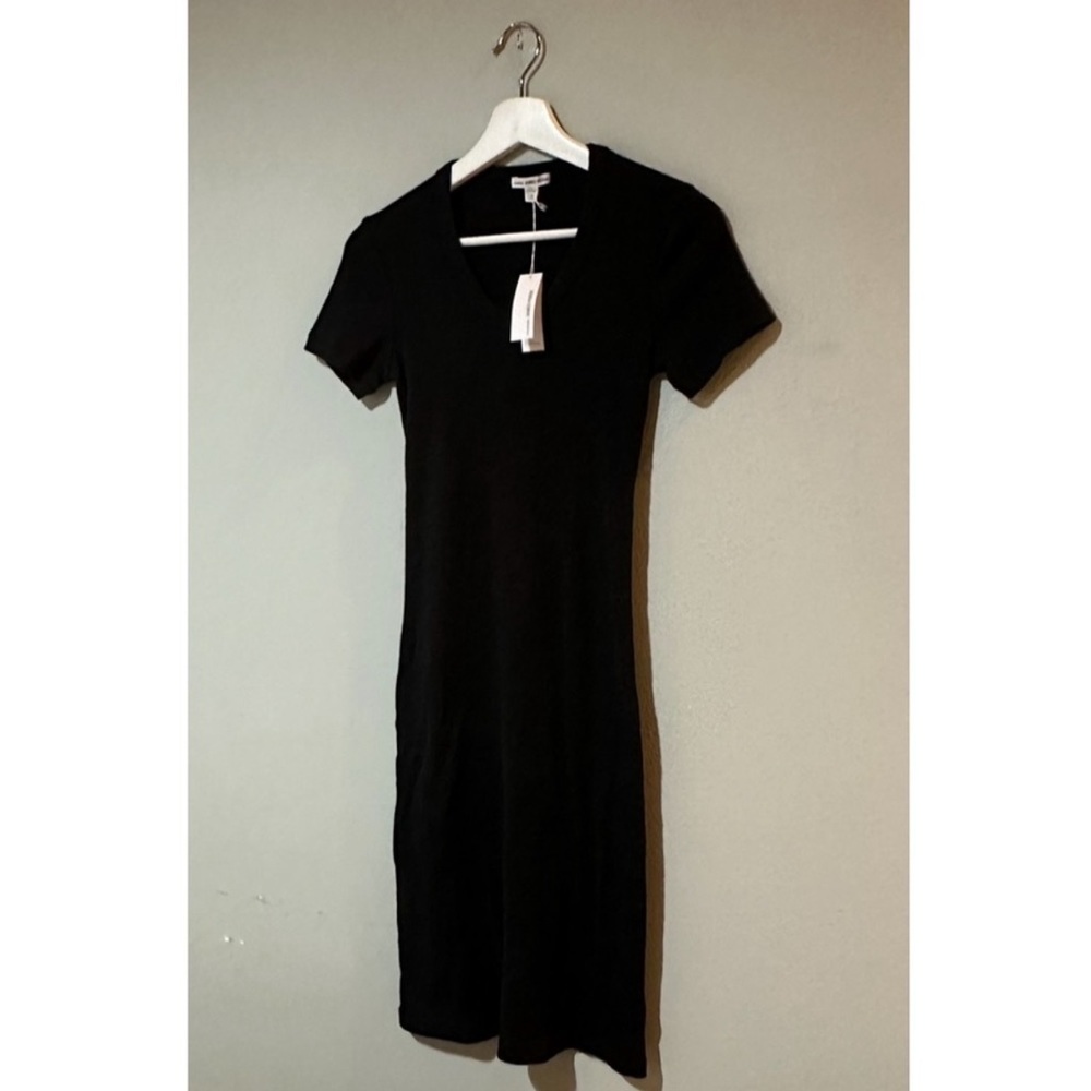 James Perse Tee Shirt Dress in Black- XS. - Picture 2 of 6
